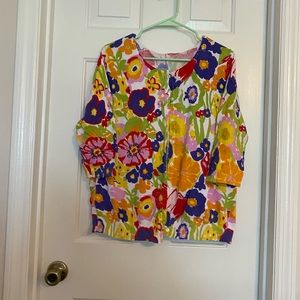 Ladies 3/4 sleeve cotton sweater